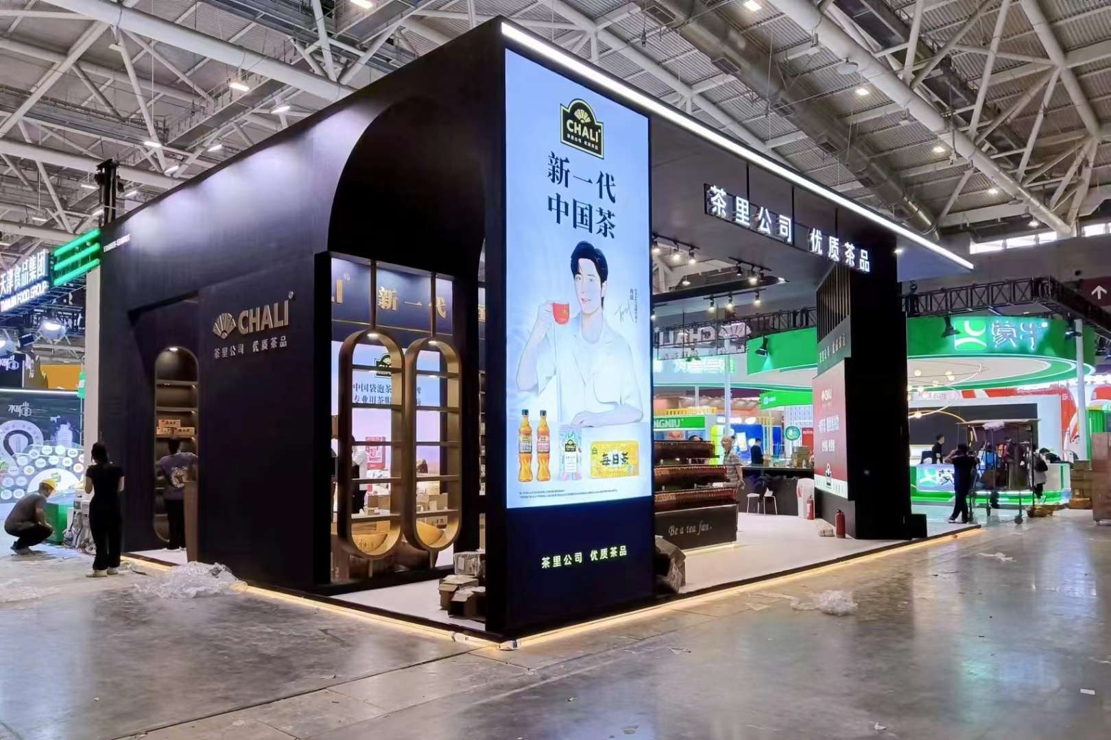 深圳會(huì)展設(shè)計(jì)搭建深圳糖酒會(huì)，茶里公司展臺(tái)布展